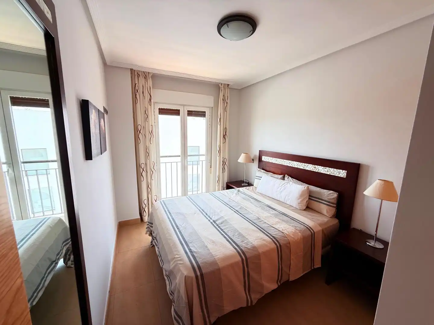 Schlafzimmer von Wohnung zur Miete in Los Alcázares mit Klimaanlage, Terrasse und Gemeinschaftspool