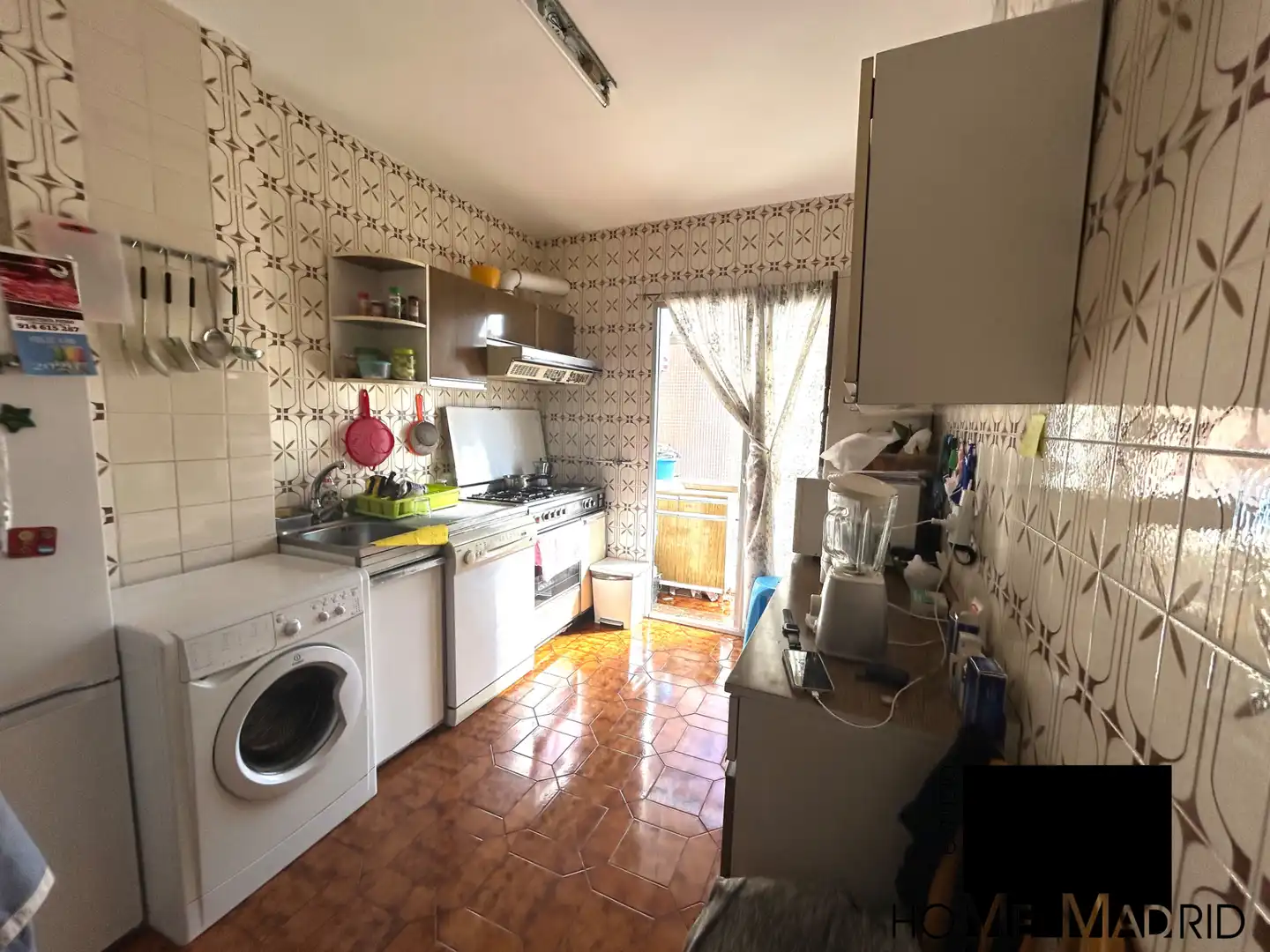 Kitchen of Flat for sale in  Madrid Capital  with Heating