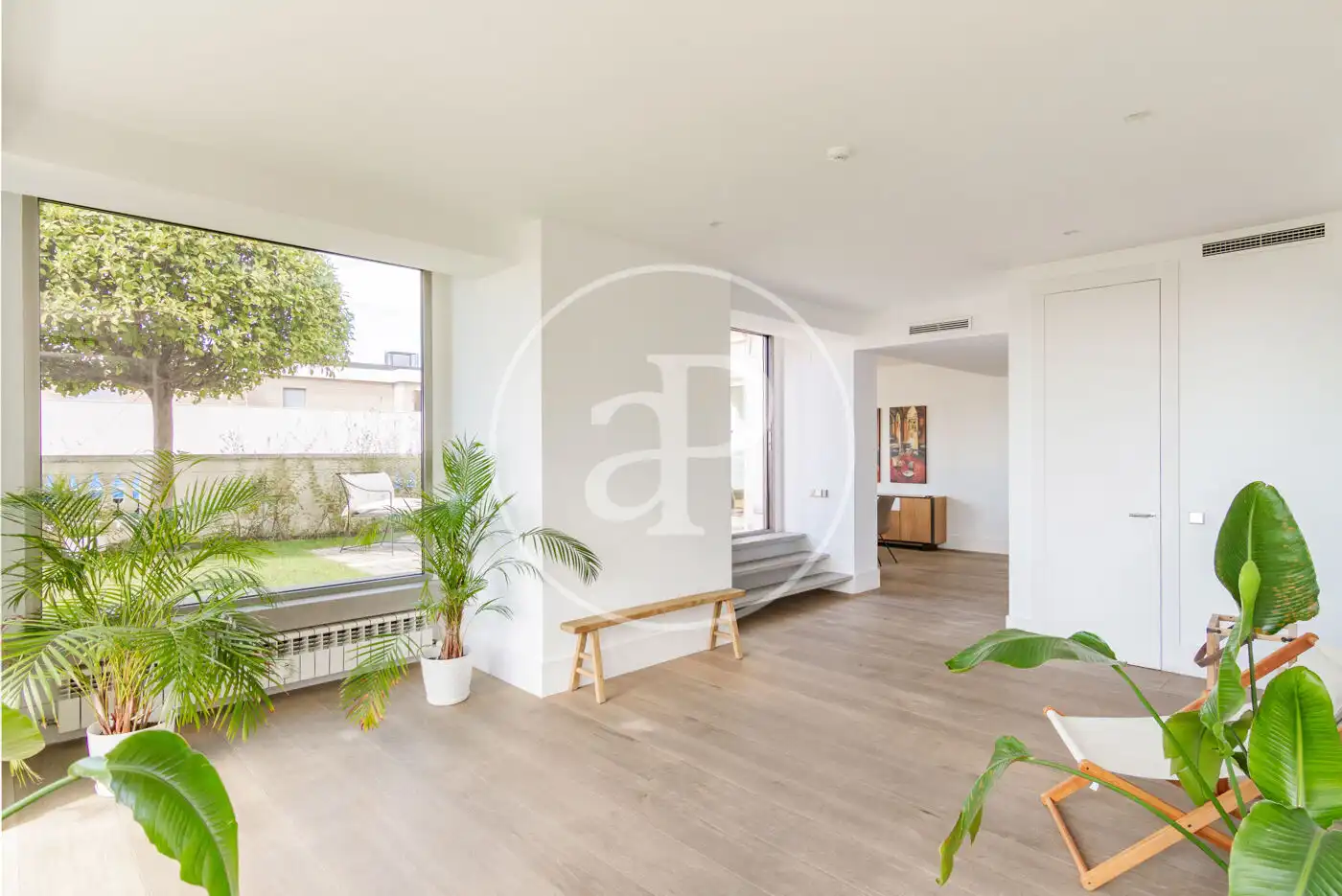 Sala de estar de Ático en venta en Madrid con Aire acondicionado, Calefacción y Jardín privado
