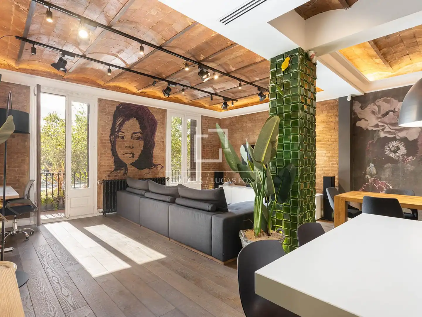 Living room of Flat for sale in Barcelona  with Air Conditioner, Heating and Terrace