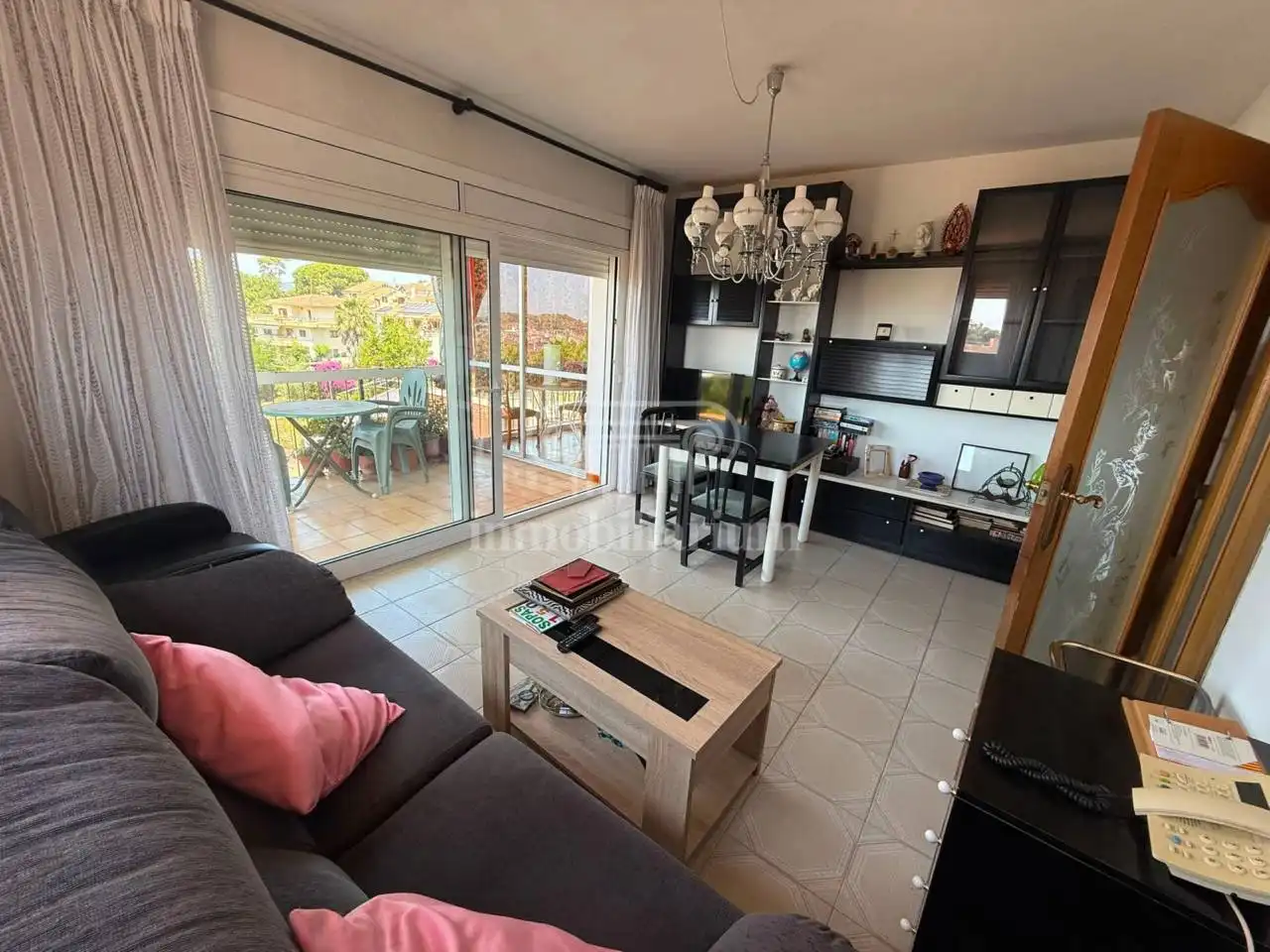 Living room of Flat for sale in Lloret de Mar  with Terrace, Furnished and Community pool