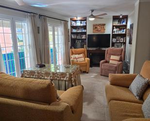 Living room of Flat for sale in Marbella  with Air Conditioner, Terrace and Furnished