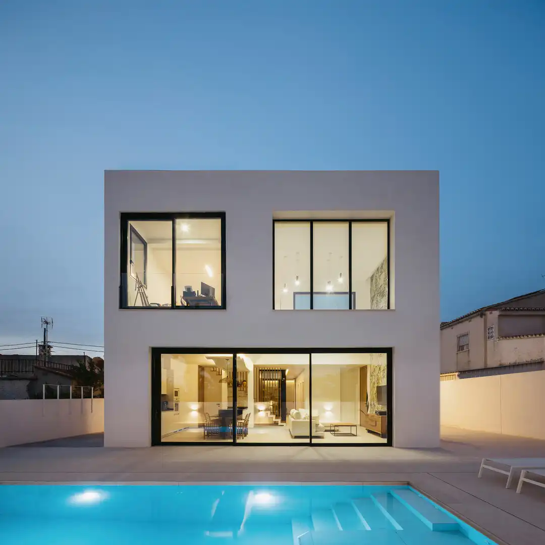 Vista exterior de Casa o chalet en venta en L'Eliana con Aire acondicionado, Terraza y Piscina
