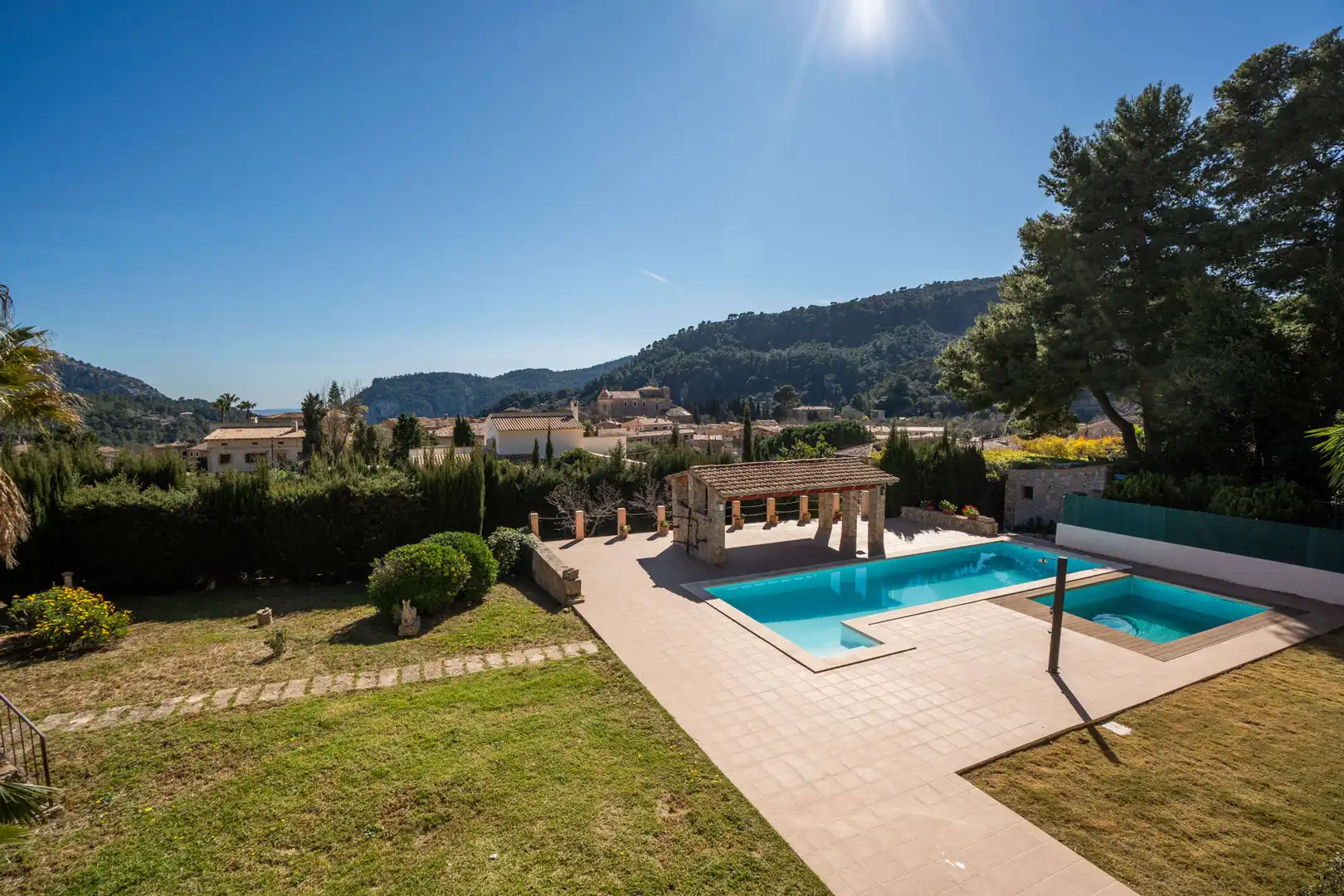 Swimming pool of Houses for sale in Valldemossa  with Air Conditioner, Terrace and Furnished