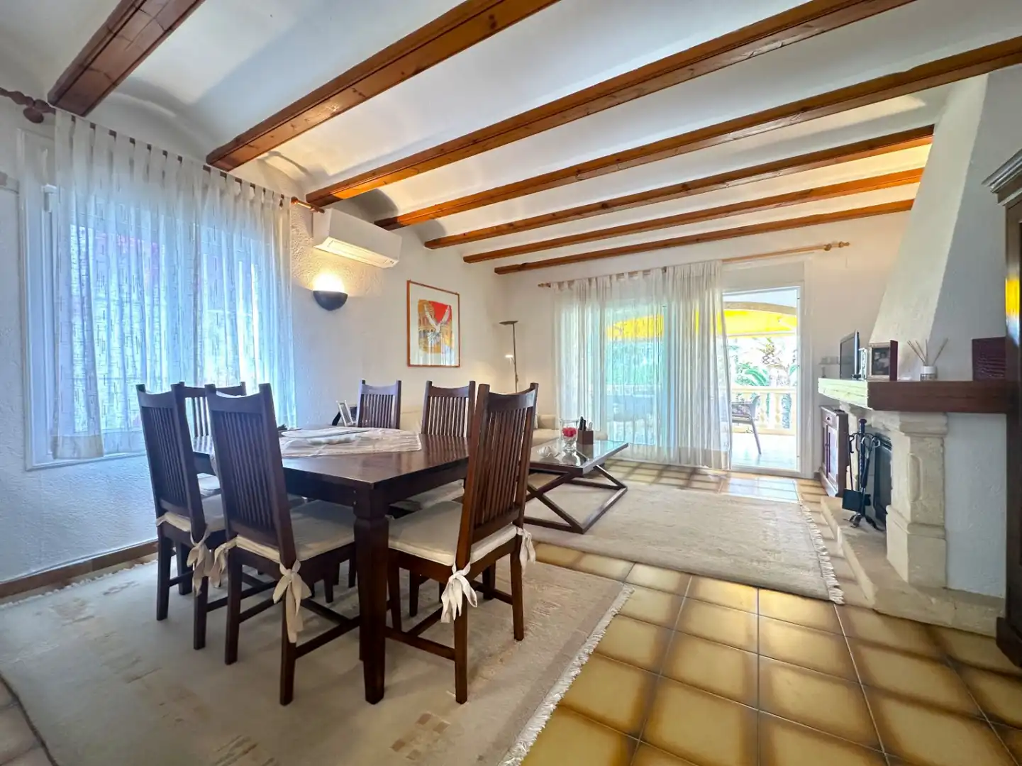 Comedor de Casa o chalet en venta en Moraira con Aire acondicionado, Calefacción y Jardín privado