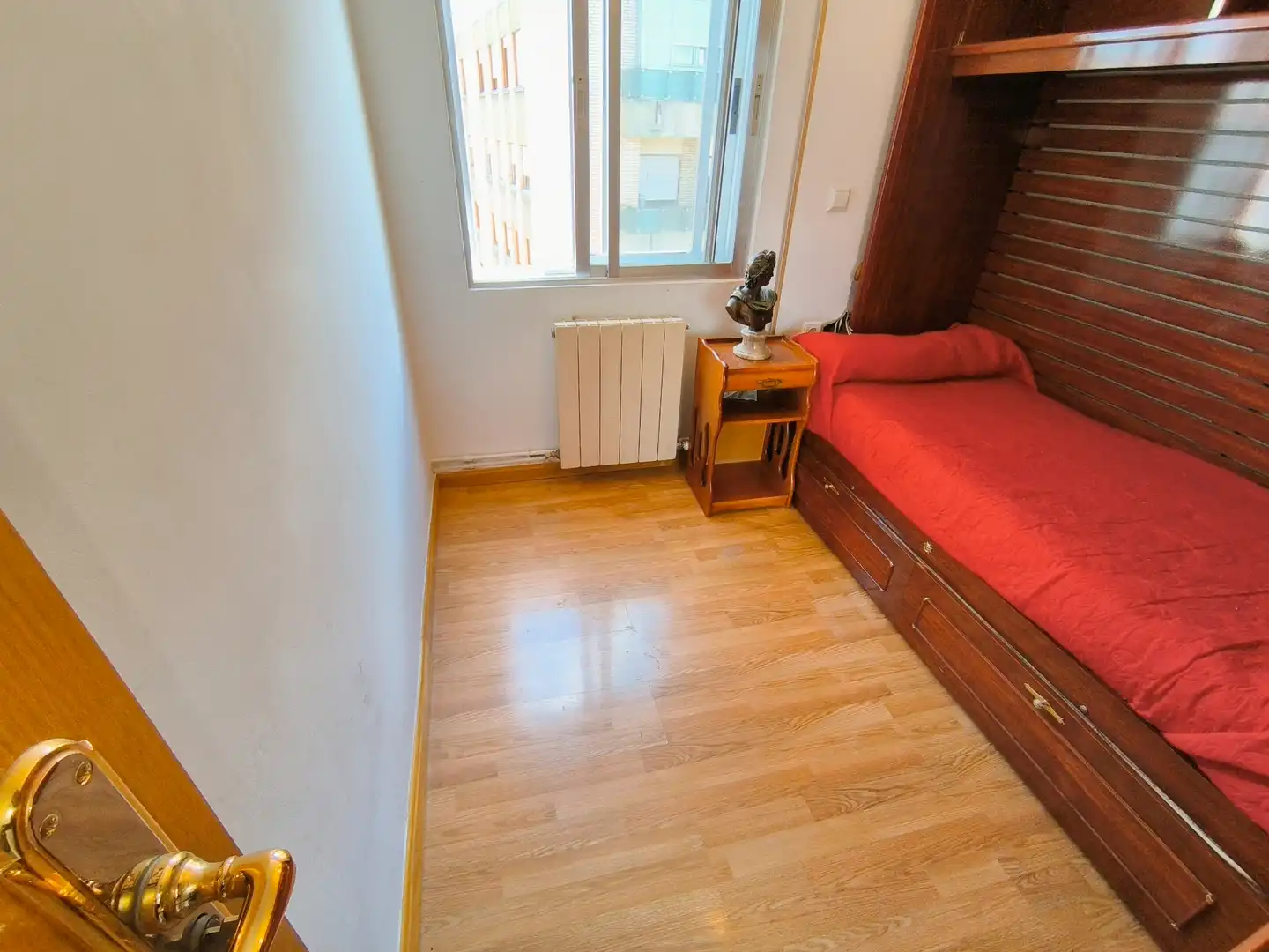 Bedroom of Flat for sale in Palencia  with Heating, Parquet flooring and Terrace