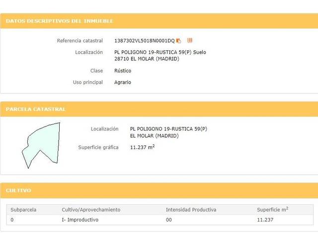 Terreno residencial en Venta en El Molar (Madrid)