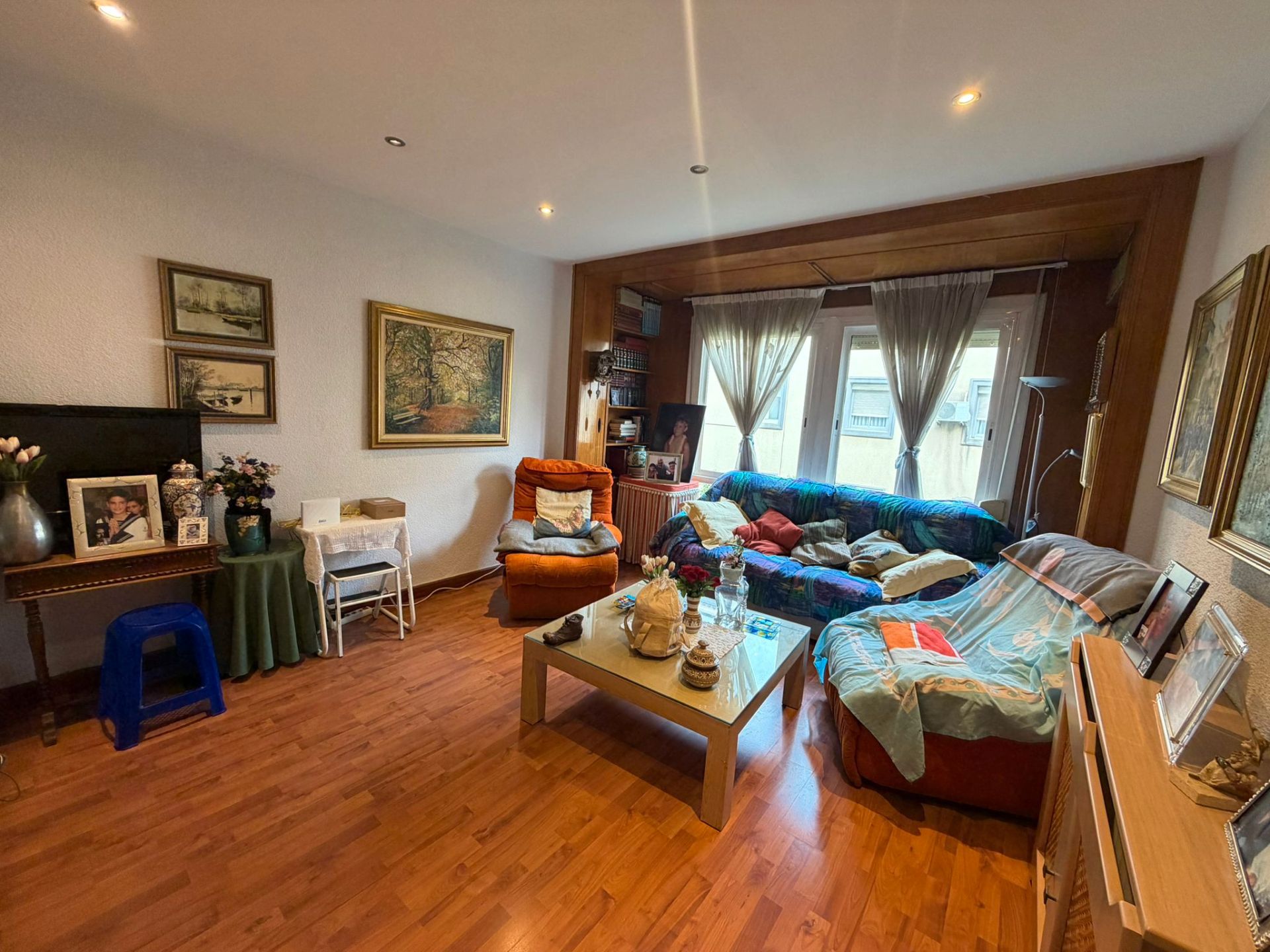 Sala de estar de Piso en venta en  Murcia Capital con Aire acondicionado y Amueblado