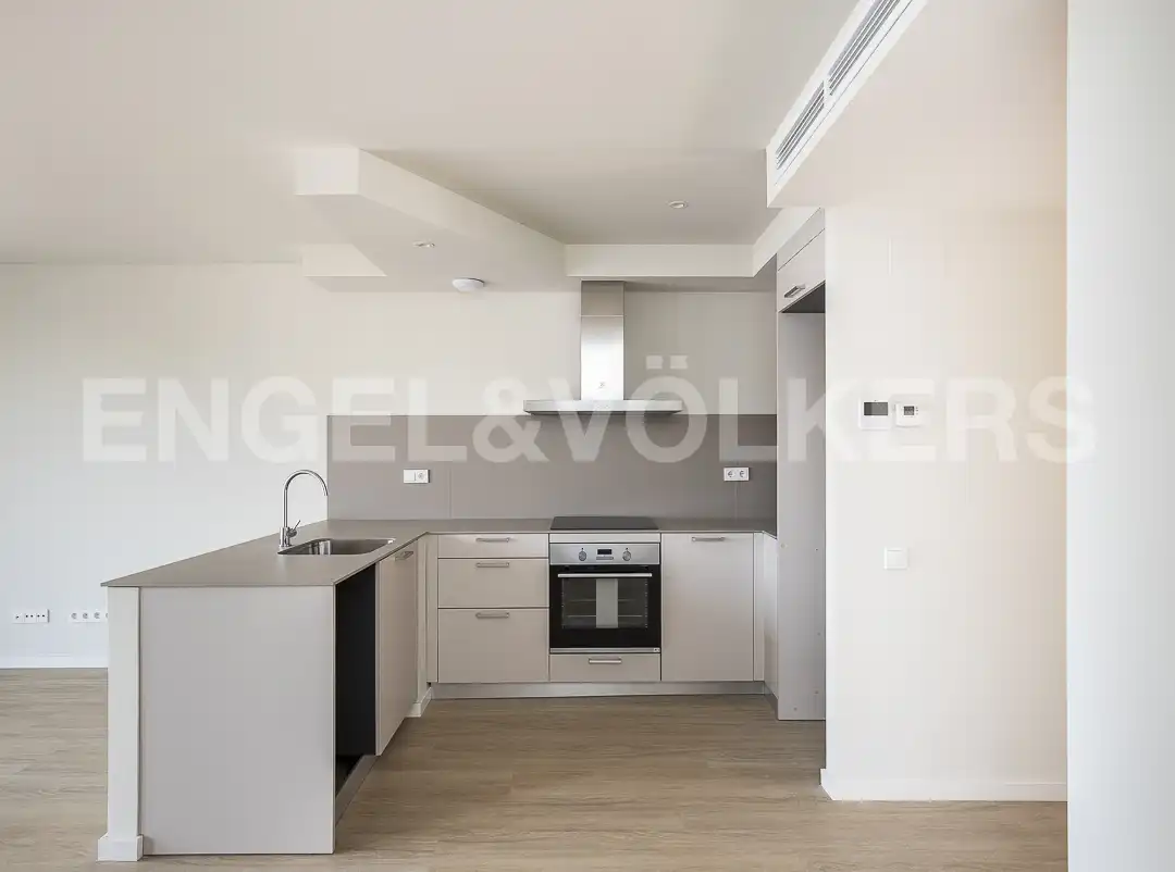 Küche von Maisonette zum Verkauf in Barcelona mit Klimaanlage, Heizung und Parkett