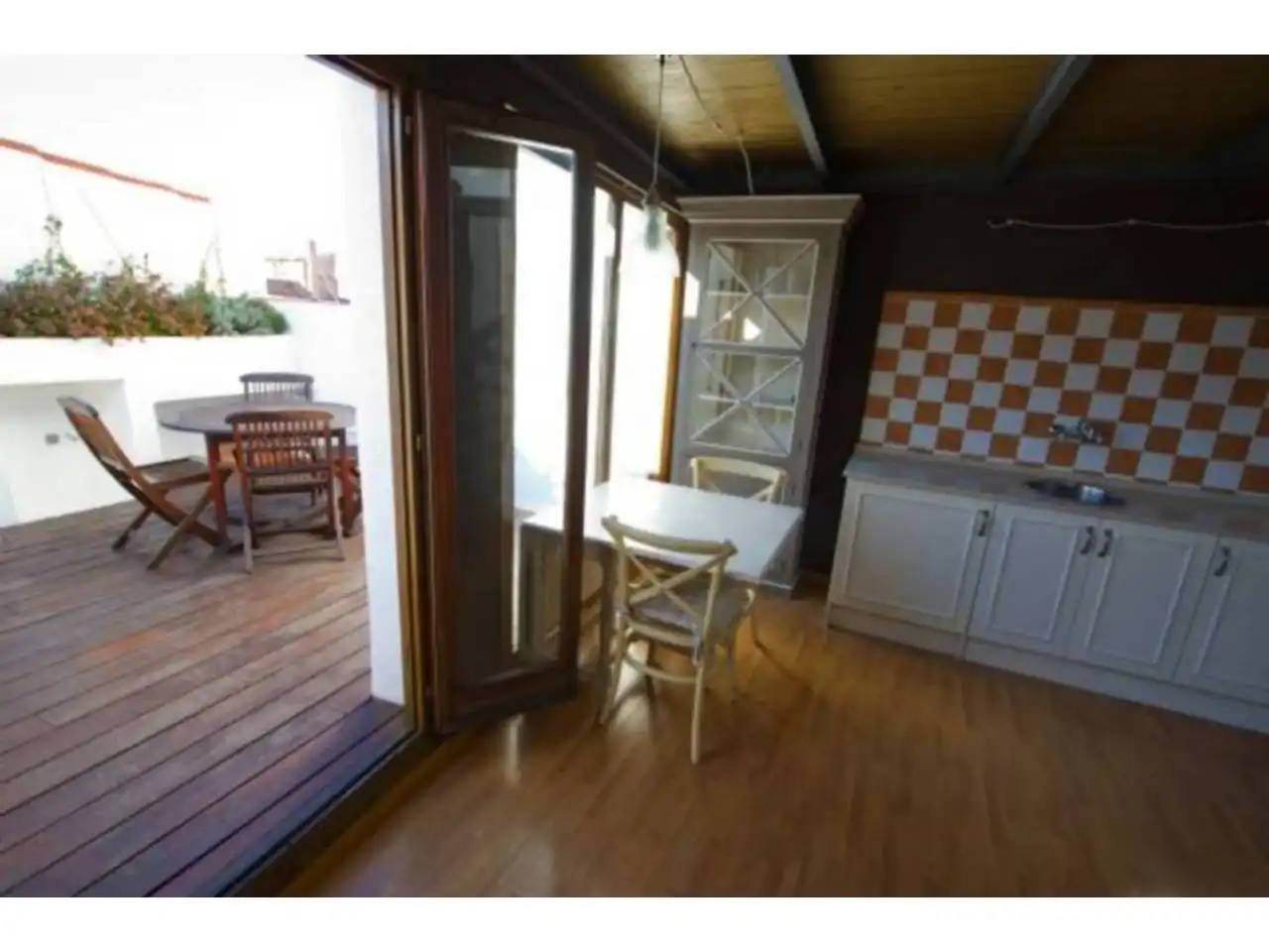 Terrasse von Dachboden zur Miete in San Rafael del Río mit Klimaanlage, Heizung und Parkett