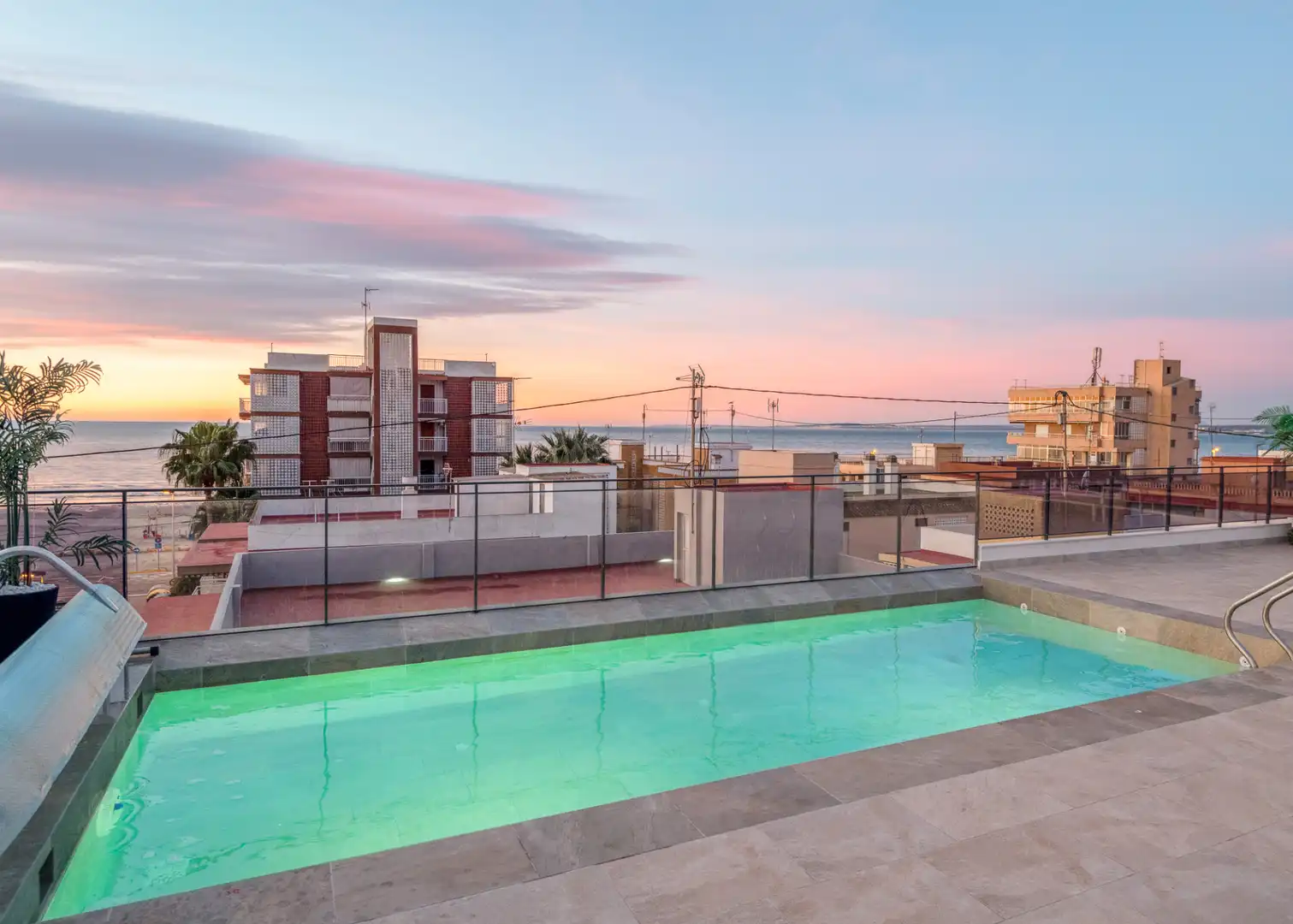 Swimming pool of Buildings for sale in Santa Pola  with Alarm and Community pool
