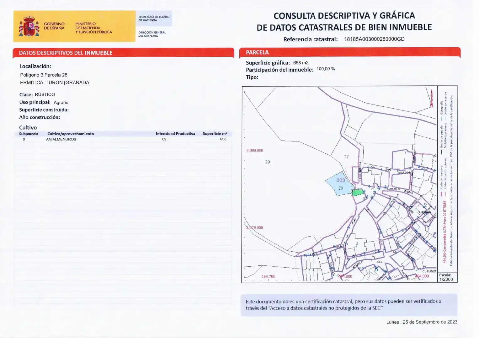 Residential for sale in Turón