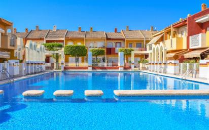 Swimming pool of Single-family semi-detached for sale in San Javier  with Air Conditioner, Heating and Private garden