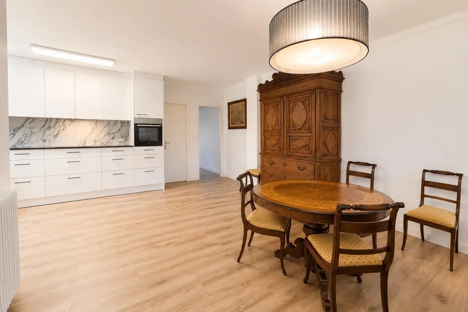 Esszimmer von Wohnung zum Verkauf in Figueres mit Heizung, Parkett und Terrasse