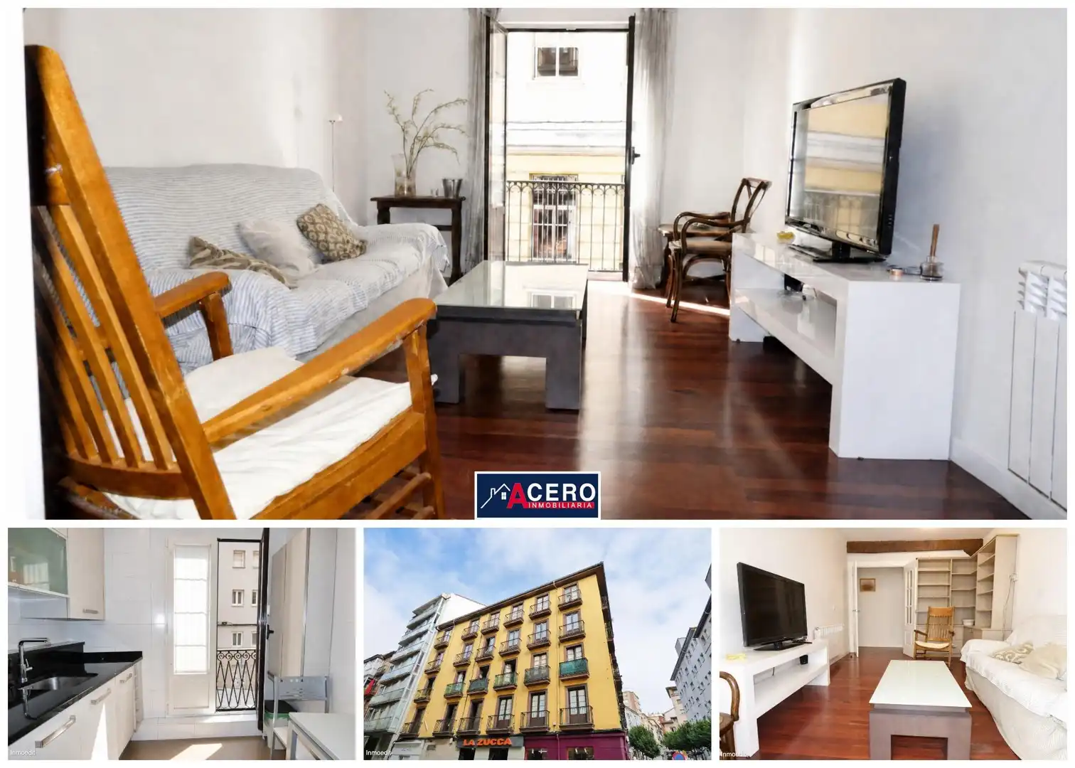 Vista exterior de Piso en venta en Santander con Parquet y Amueblado