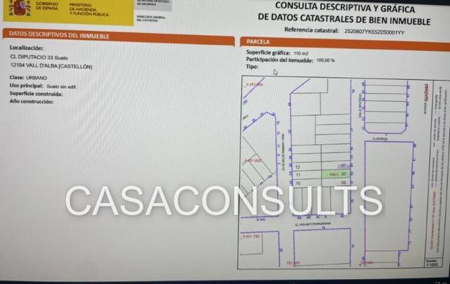 Terreno residencial en Venta en Vall d'Alba