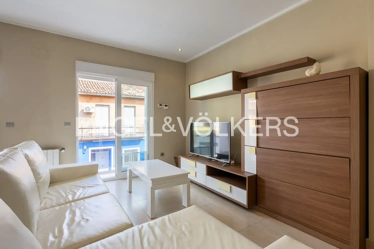 Sala de estar de Casa adosada en venta en Carcaixent con Aire acondicionado, Calefacción y Terraza