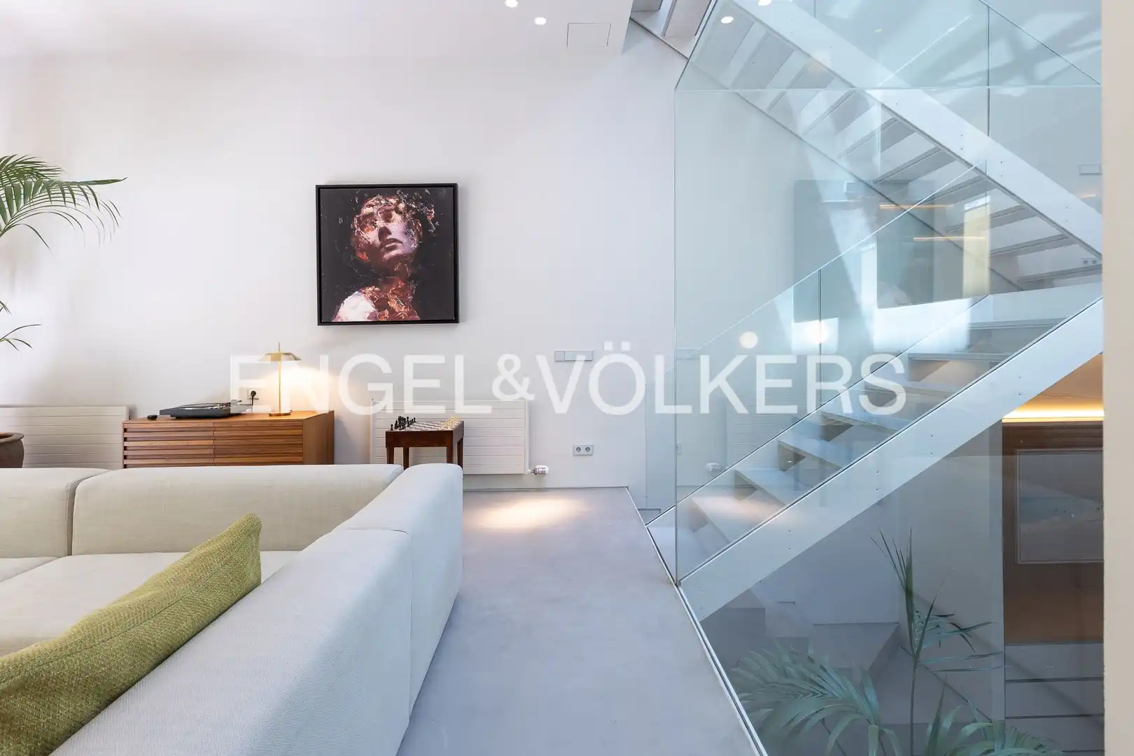 Living room of Houses for rent in Barcelona  with Air Conditioner, Heating and Private garden