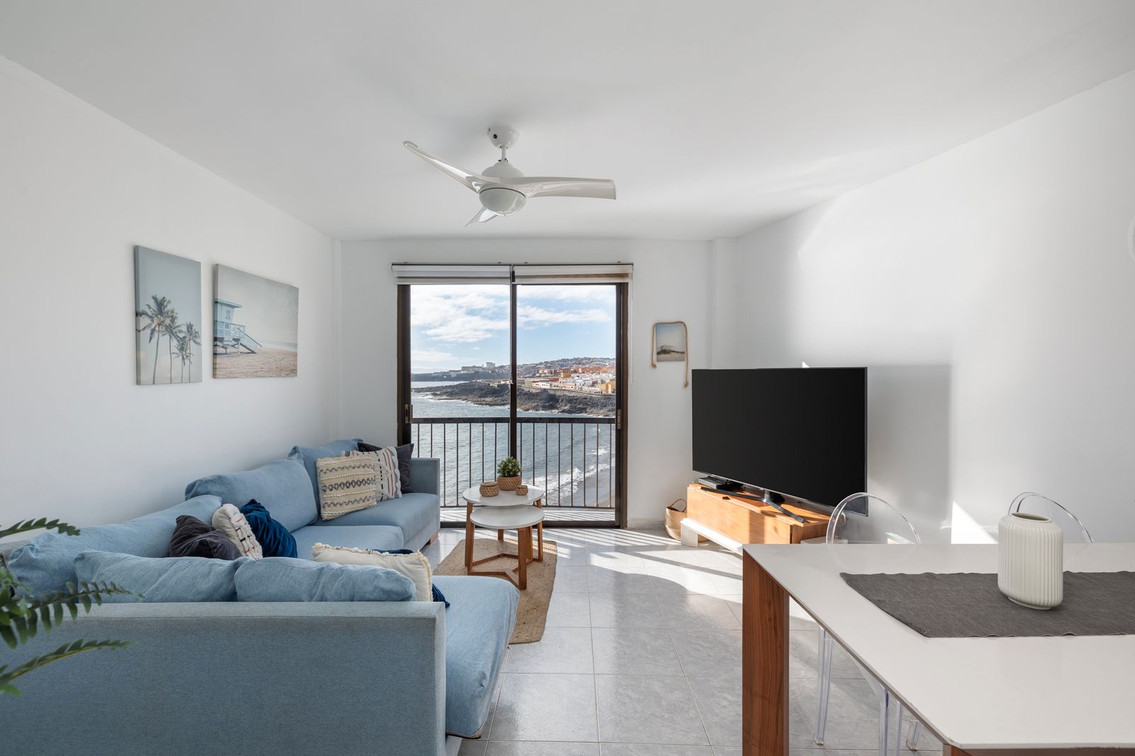 Sala d'estar de Àtic en venda en Telde amb Terrassa, Moblat i Balcó