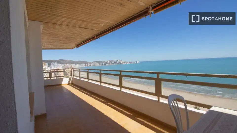 Terraza de Piso de alquiler en Cullera con Aire acondicionado, Calefacción y Amueblado