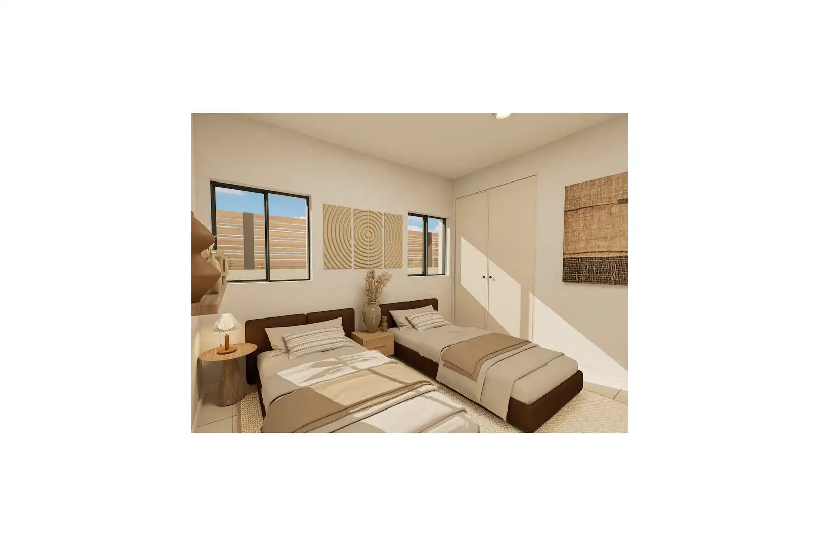 Bedroom of Flat for sale in Fuente Álamo de Murcia  with Air Conditioner, Private garden and Terrace
