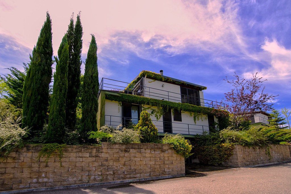 Vista exterior de Casa o xalet en venda en La Puebla de Castro amb Aire condicionat, Calefacció i Jardí privat