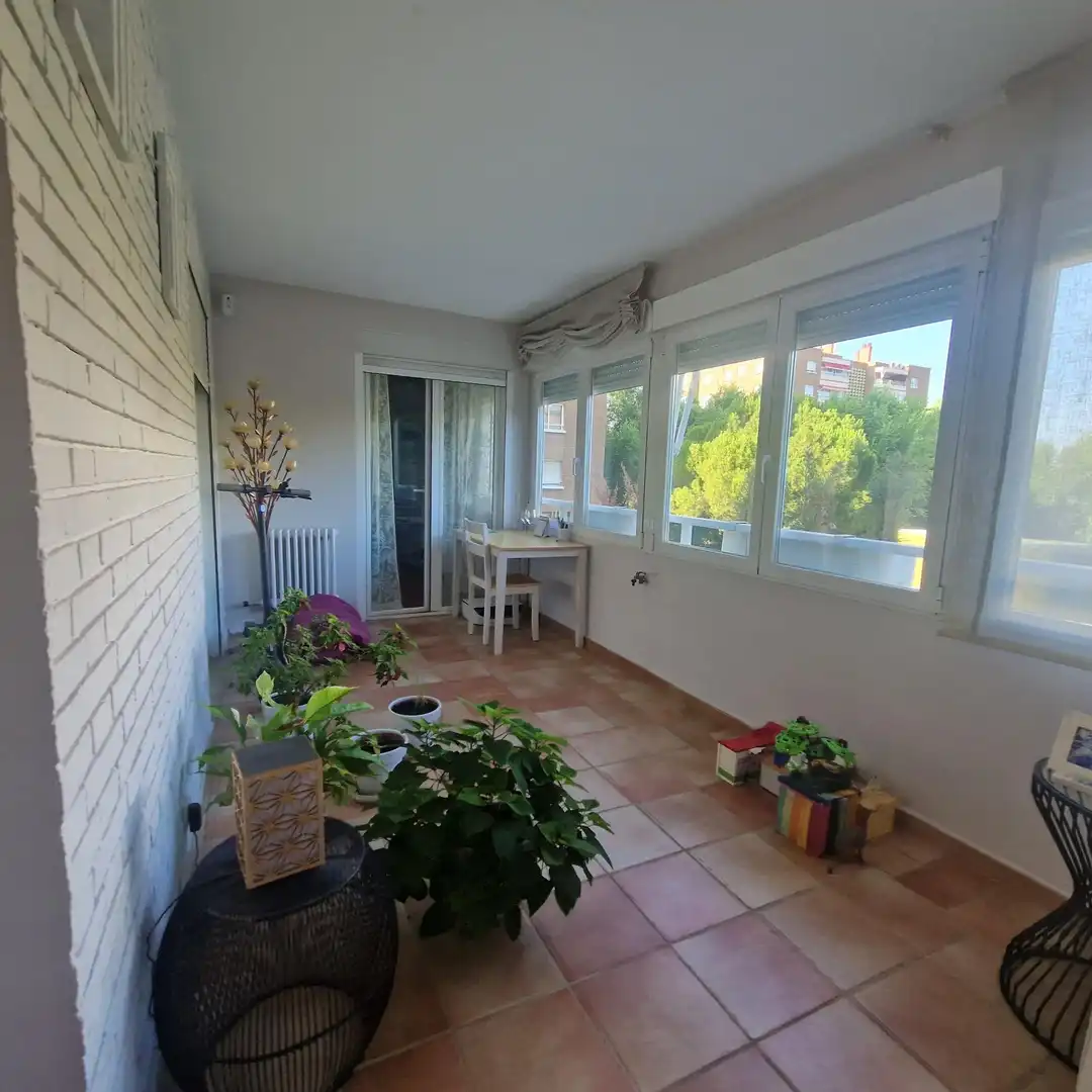 Balcony of Flat for sale in Madrid  with Air Conditioner, Heating and Private garden