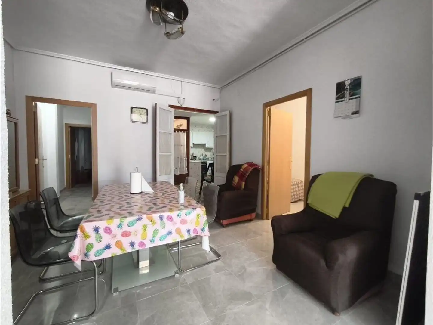 Sala de estar de Piso en venta en Simat de la Valldigna con Aire acondicionado, Calefacción y Terraza