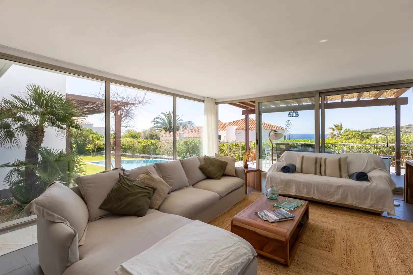 Wohnzimmer von Haus oder Chalet zum Verkauf in Maó - Mahón mit Klimaanlage, Heizung und Privatgarten