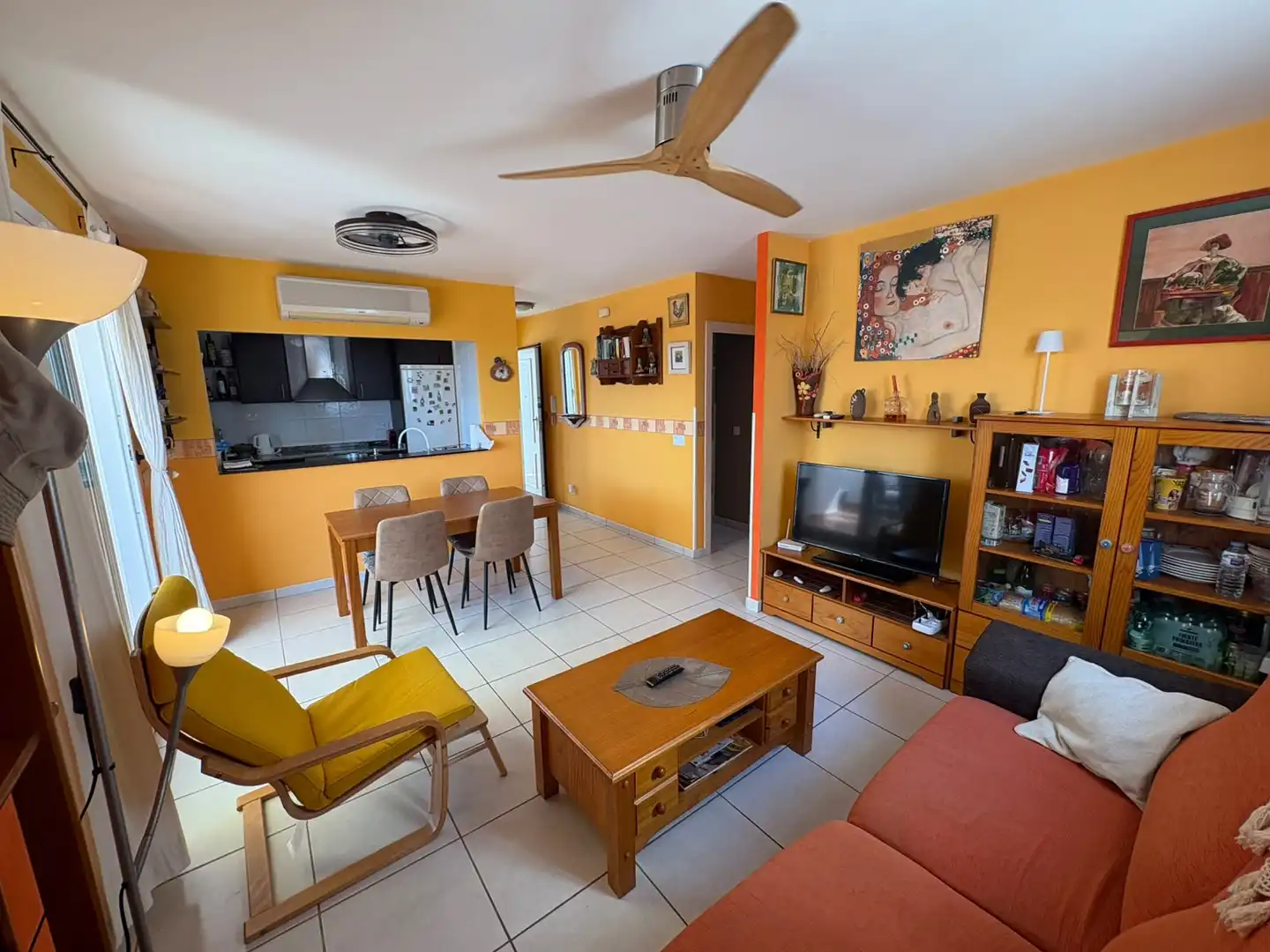 Sala de estar de Ático en venta en Alcalà de Xivert con Aire acondicionado, Calefacción y Jardín privado