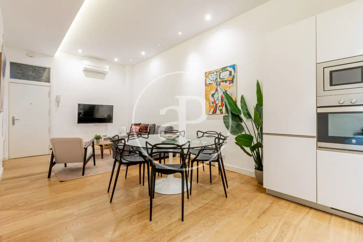 Esszimmer von Wohnung zur Miete in Madrid mit Klimaanlage, Heizung und Möbliert