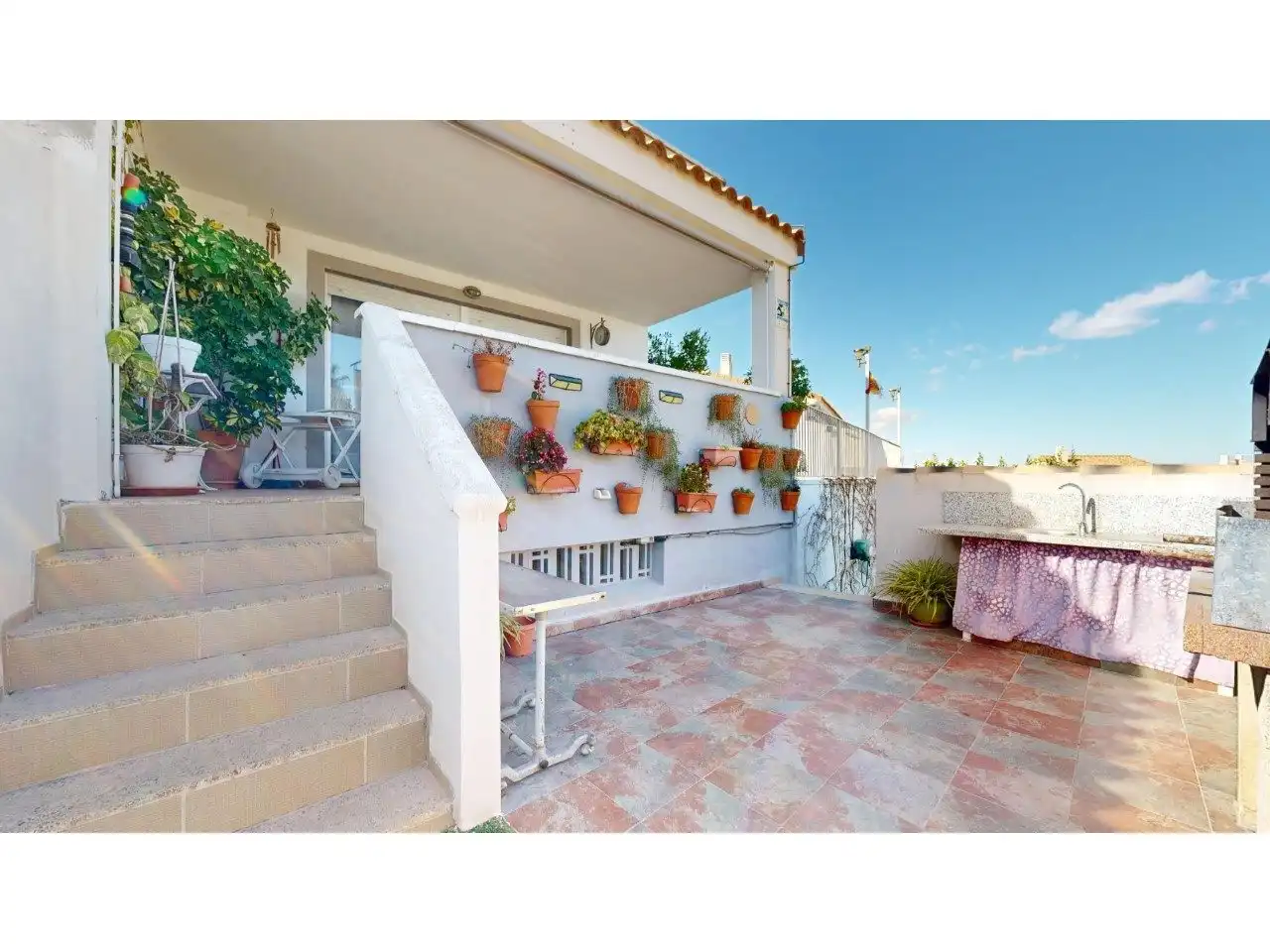 Terrassa de Casa o xalet en venda en Turís amb Aire condicionat, Calefacció i Jardí privat
