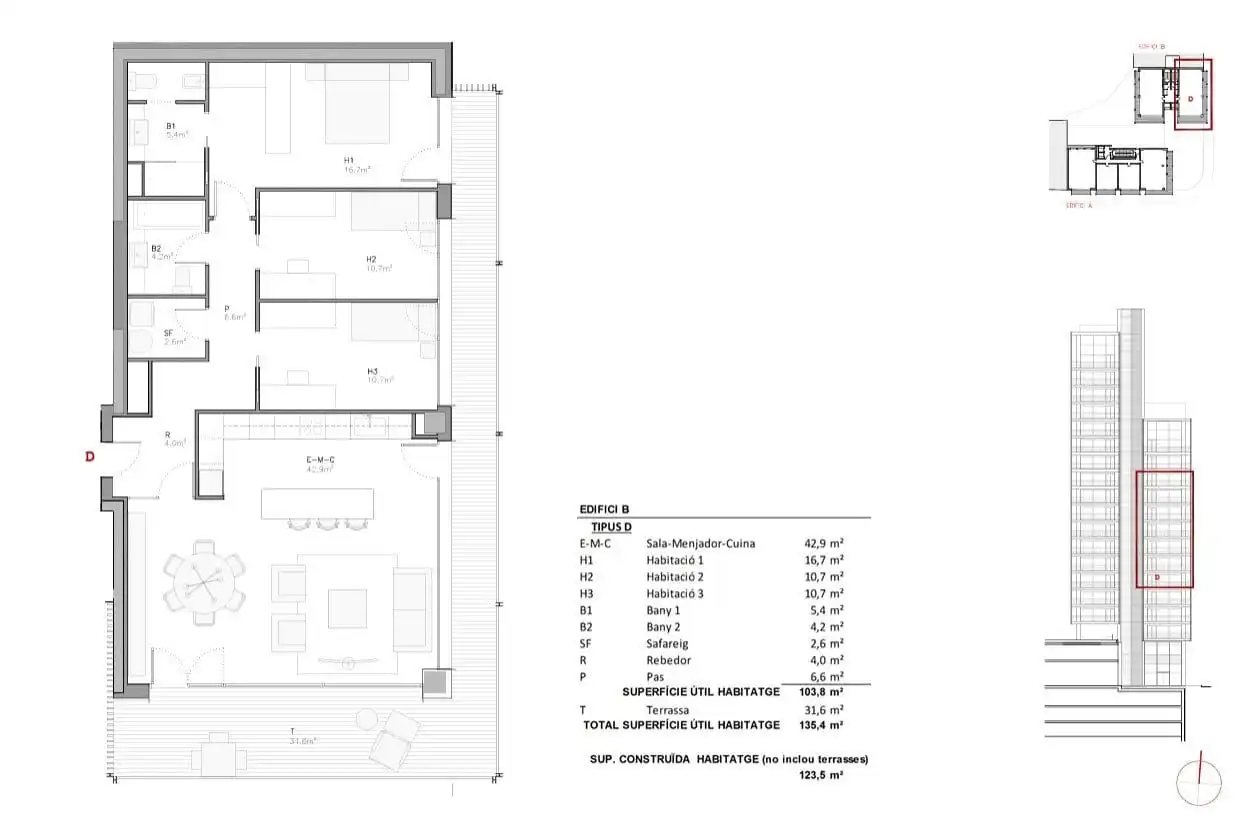Flat with lift to rent in Les Escaldes, imagen 29