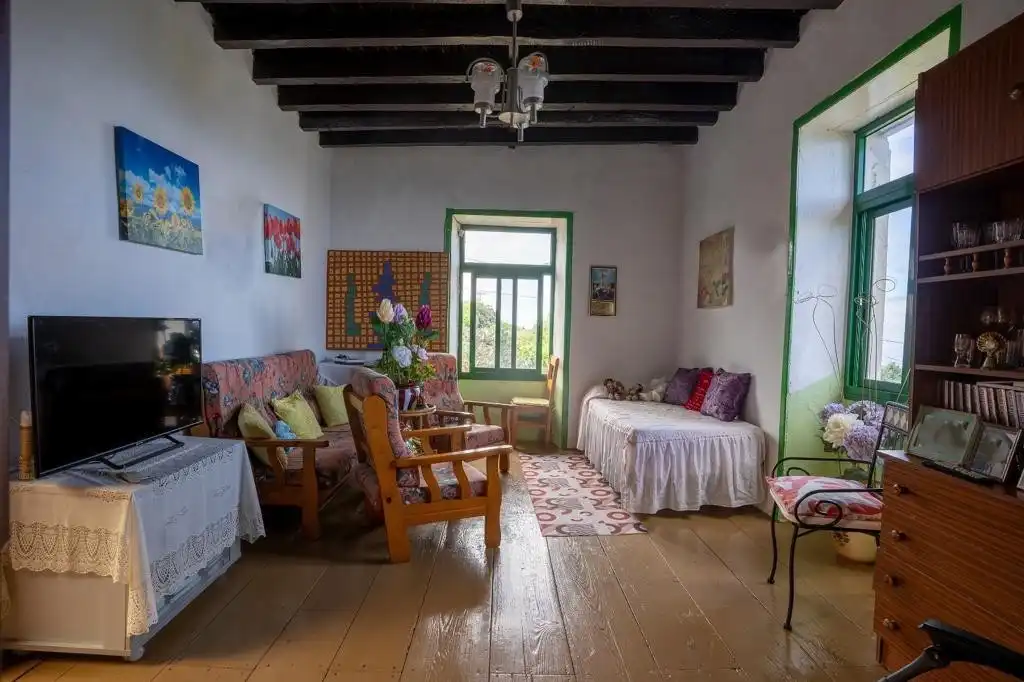 Sala de estar de Finca rústica en venta en Valverde (Santa Cruz de Tenerife) con Jardín privado, Terraza y Amueblado