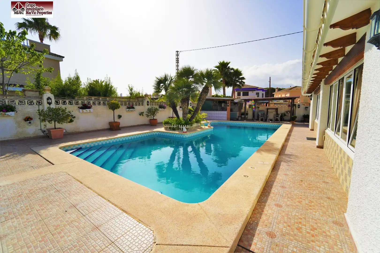 Piscina de Casa o chalet en venta en Benidorm con Calefacción, Jardín privado y Terraza