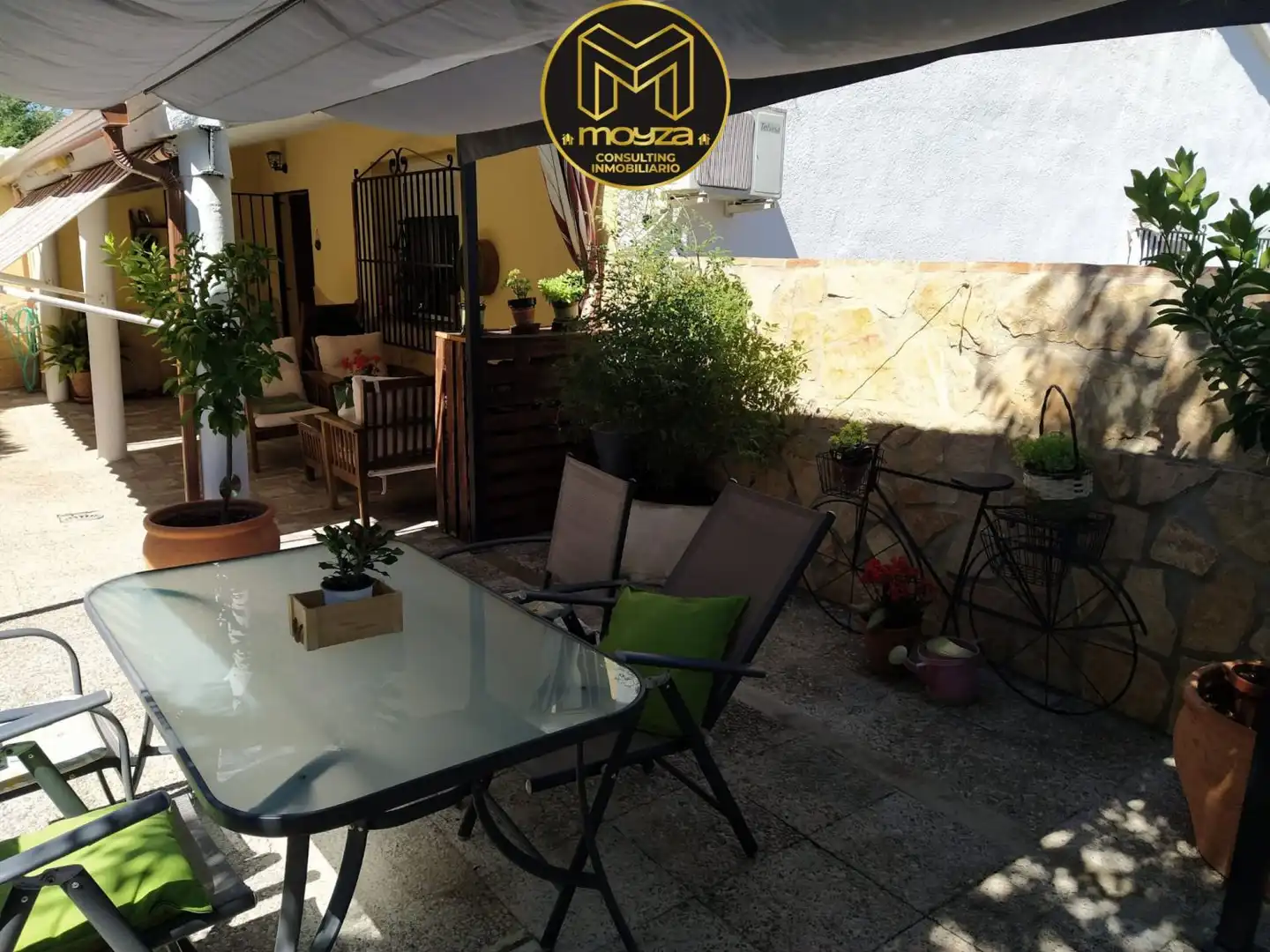 Terrasse von Haus oder Chalet zur Miete in Los Villares mit Klimaanlage, Heizung und Abstellraum