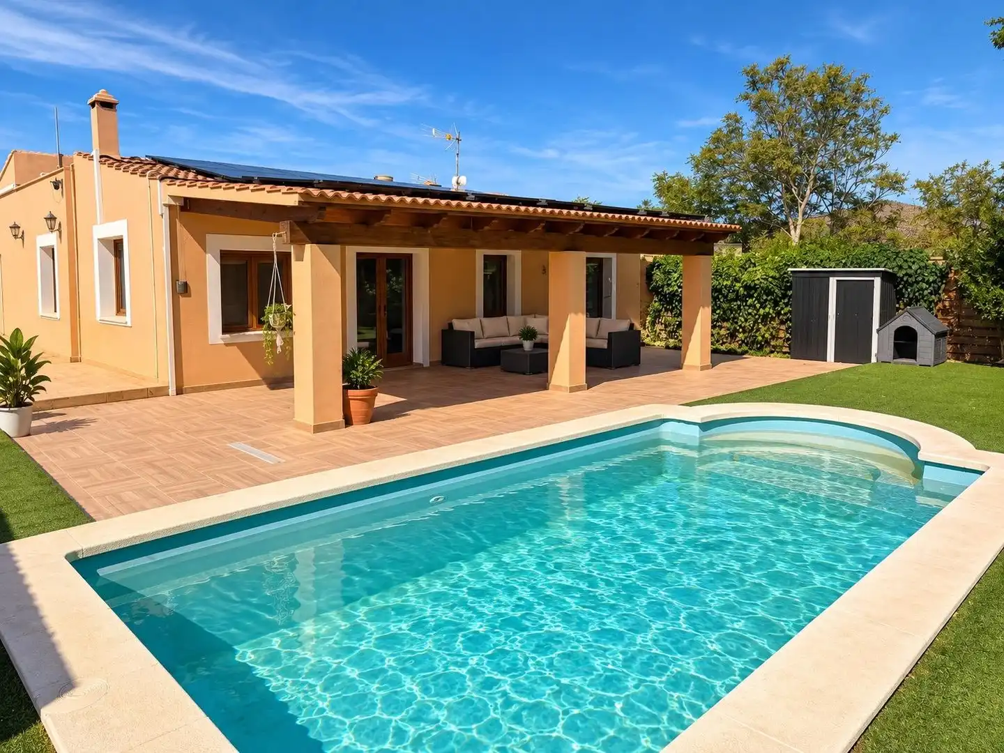 Casa rustica con piscina in affitto a Centro