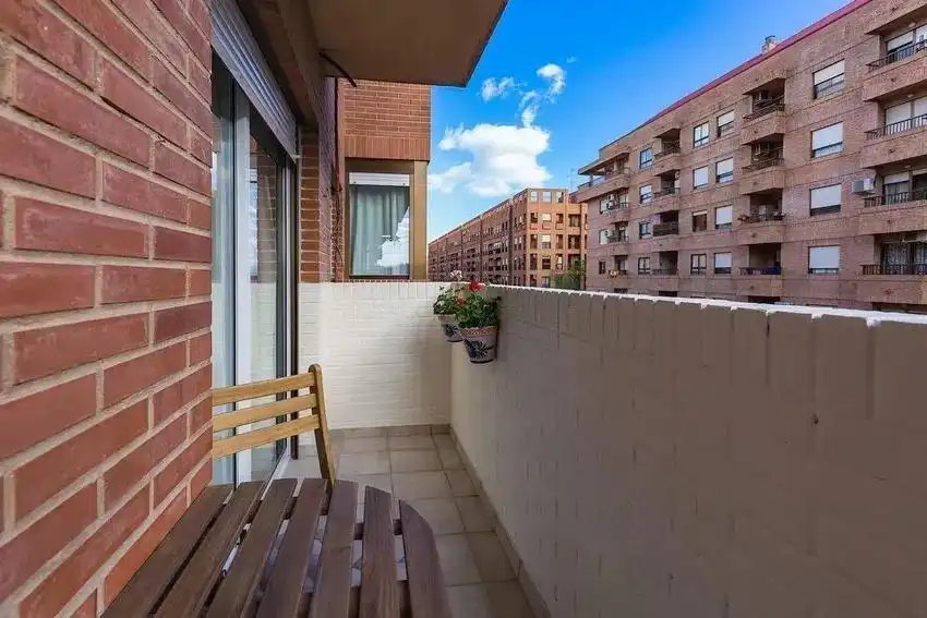 Balcony of Flat for rent in Valencia  with Air Conditioner and Balcony
