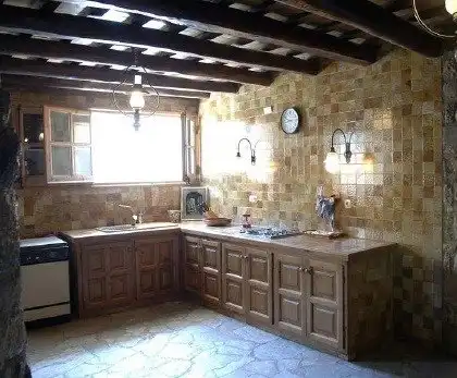 Cocina de Finca rústica en venta en Castellbisbal, Barcelona