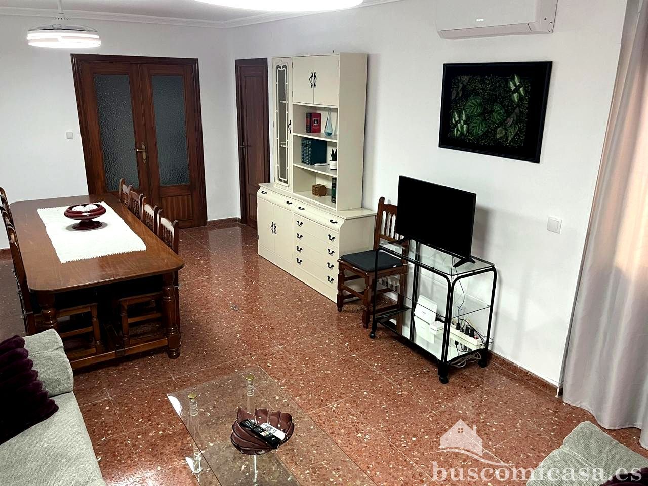 Sala d'estar de Pis per a compartir en Linares amb Aire condicionat i Moblat