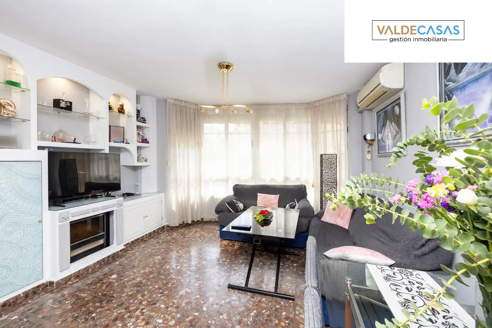 Sala de estar de Casa adosada en venta en Maracena con Aire acondicionado, Terraza y Horno