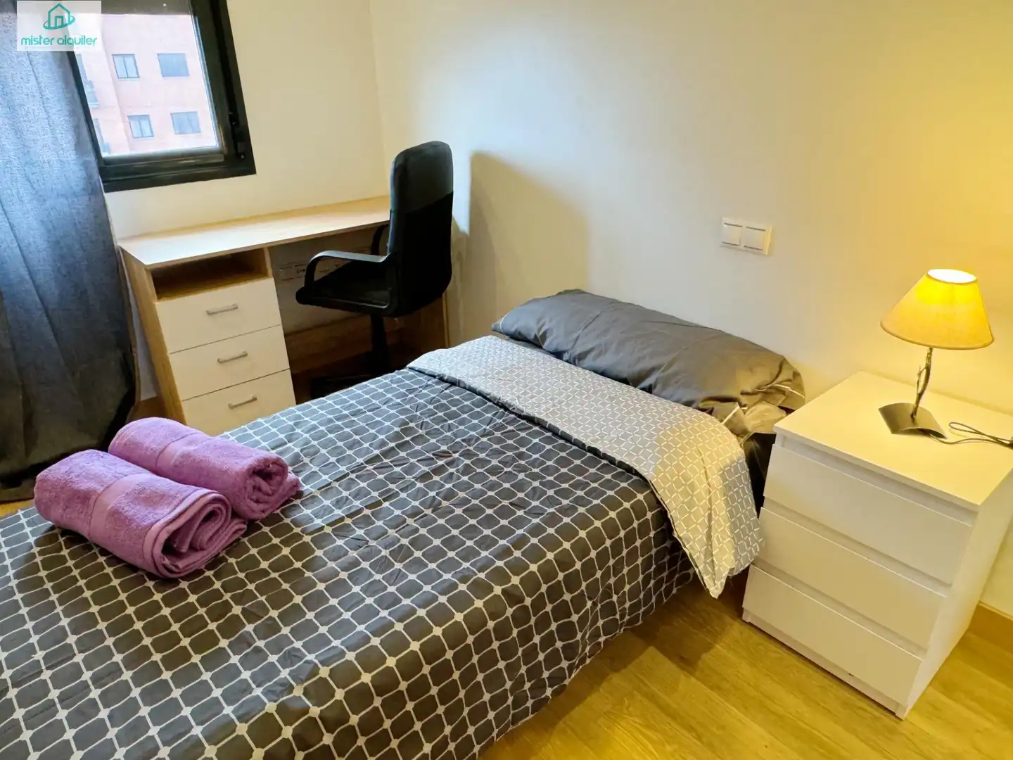 Bedroom of Apartments for rent in San Vicente del Raspeig / Sant Vicent del Raspeig  with Air Conditioner, Private garden and Terrace
