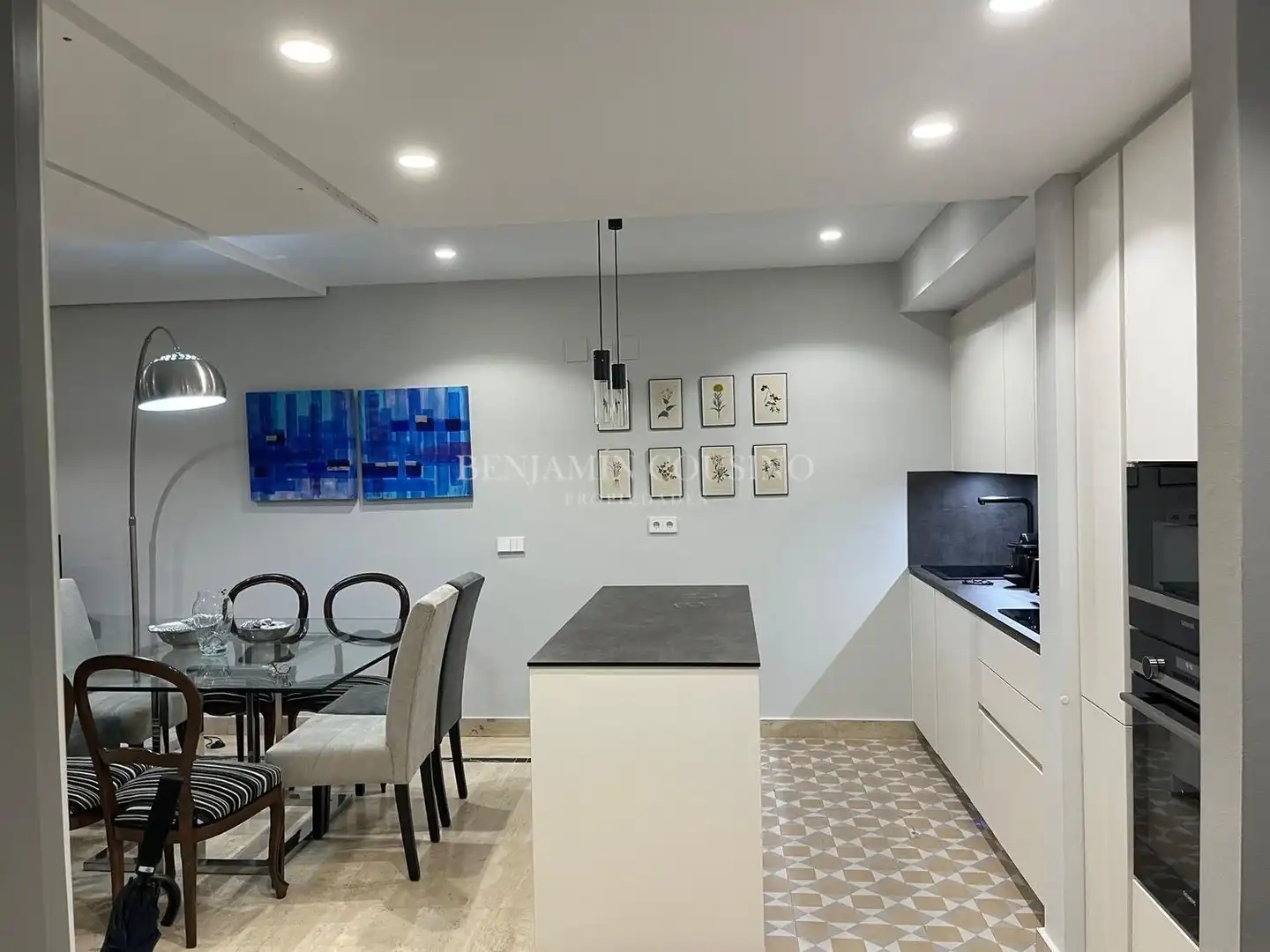 Cocina de Piso de alquiler en Madrid con Amueblado