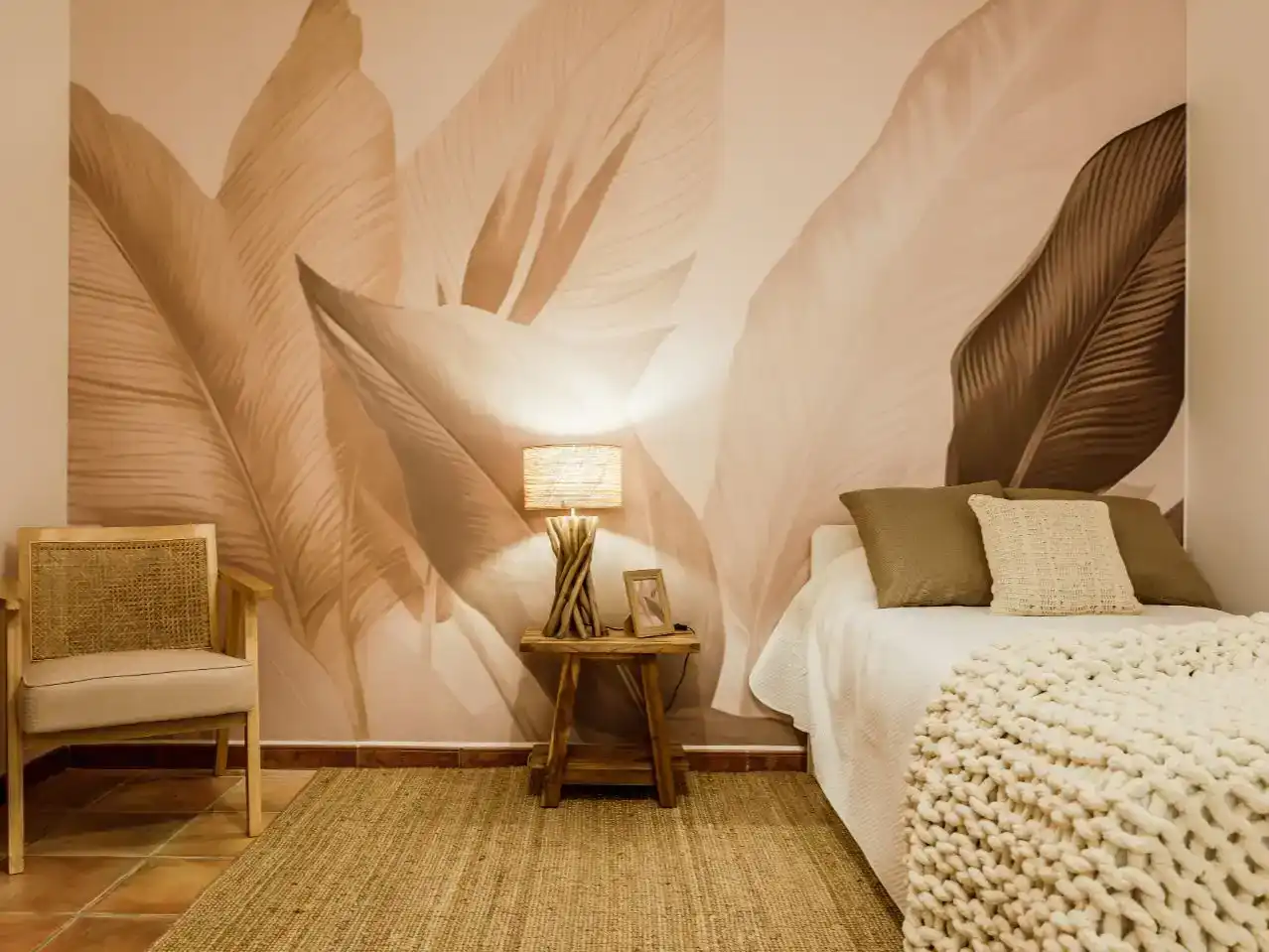Bedroom of Flat for rent in Dénia  with Air Conditioner, Private garden and Parquet flooring