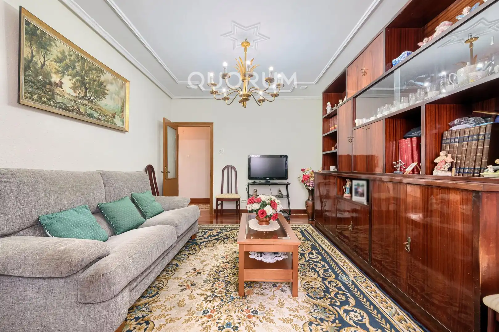 Sala de estar de Piso en venta en Barakaldo  con Jardín privado, Terraza y Amueblado