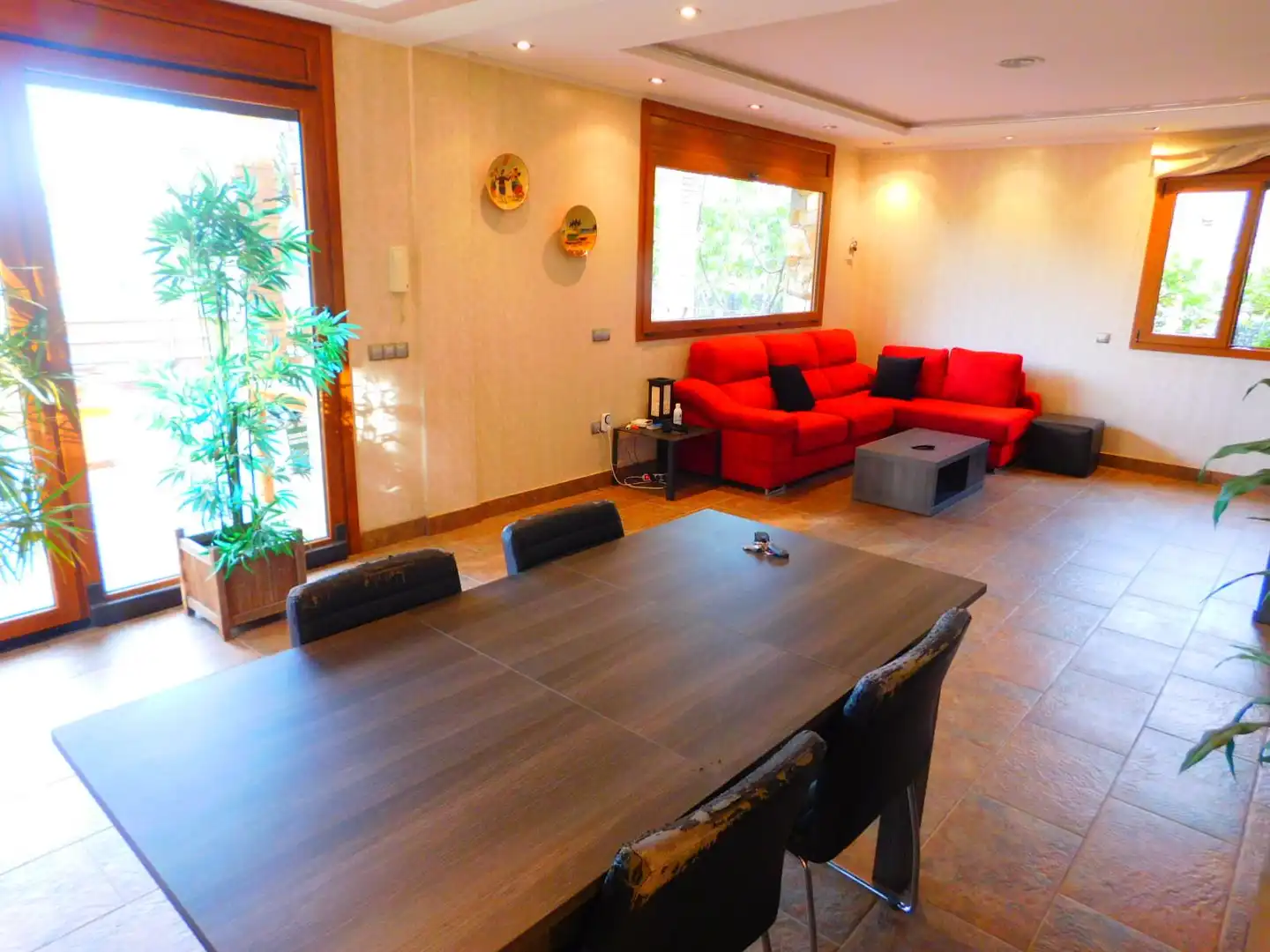 Sala de estar de Casa o chalet en venta en Palau-saverdera con Aire acondicionado, Jardín privado y Terraza