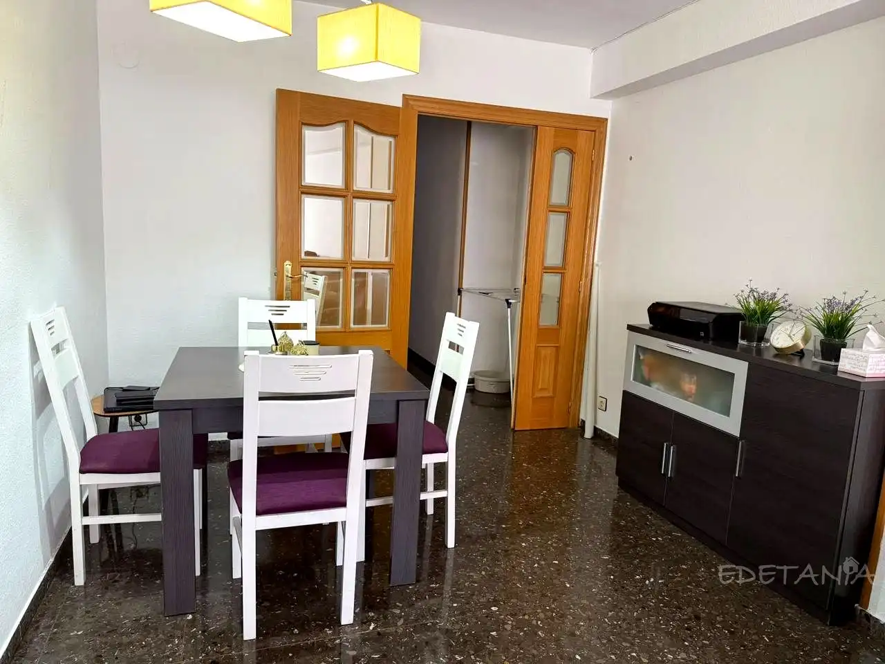 Dining room of Flat for rent in Moncada  with Air Conditioner and Furnished