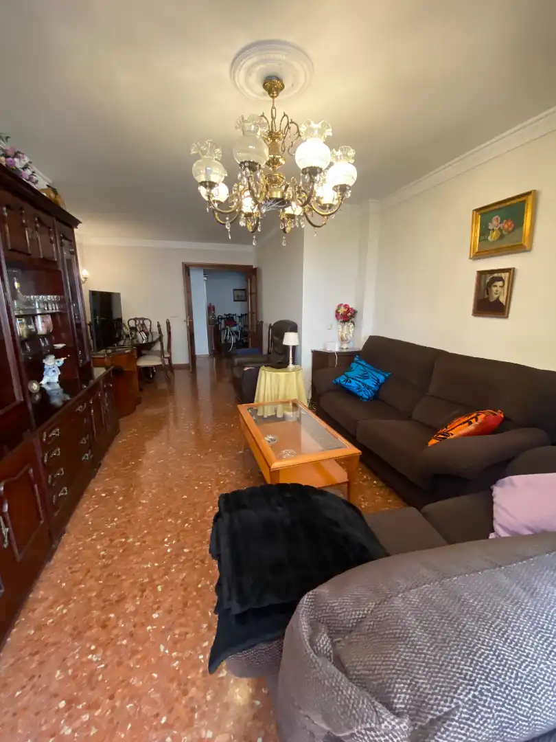 Sala d'estar de Pis de lloguer en Málaga amb Aire condicionat, Terrassa i Forn