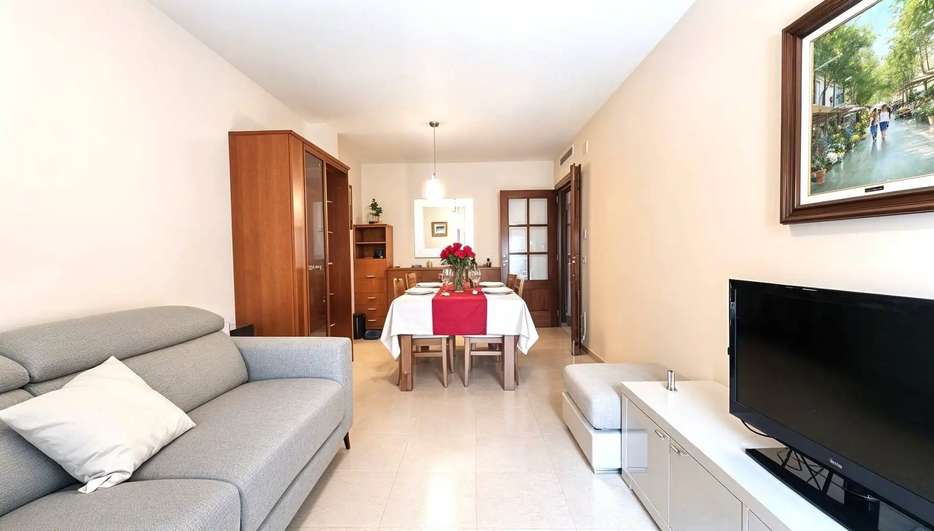 Sala d'estar de Pis de lloguer en Reus amb Aire condicionat, Calefacció i Moblat