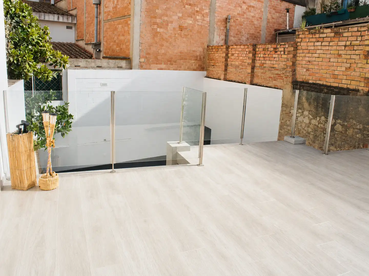 Terraza de Casa adosada en venta en Figueres con Aire acondicionado, Calefacción y Jardín privado